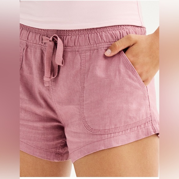 Project Indigo High Rise Linen Shorts - Picture 3 of 8